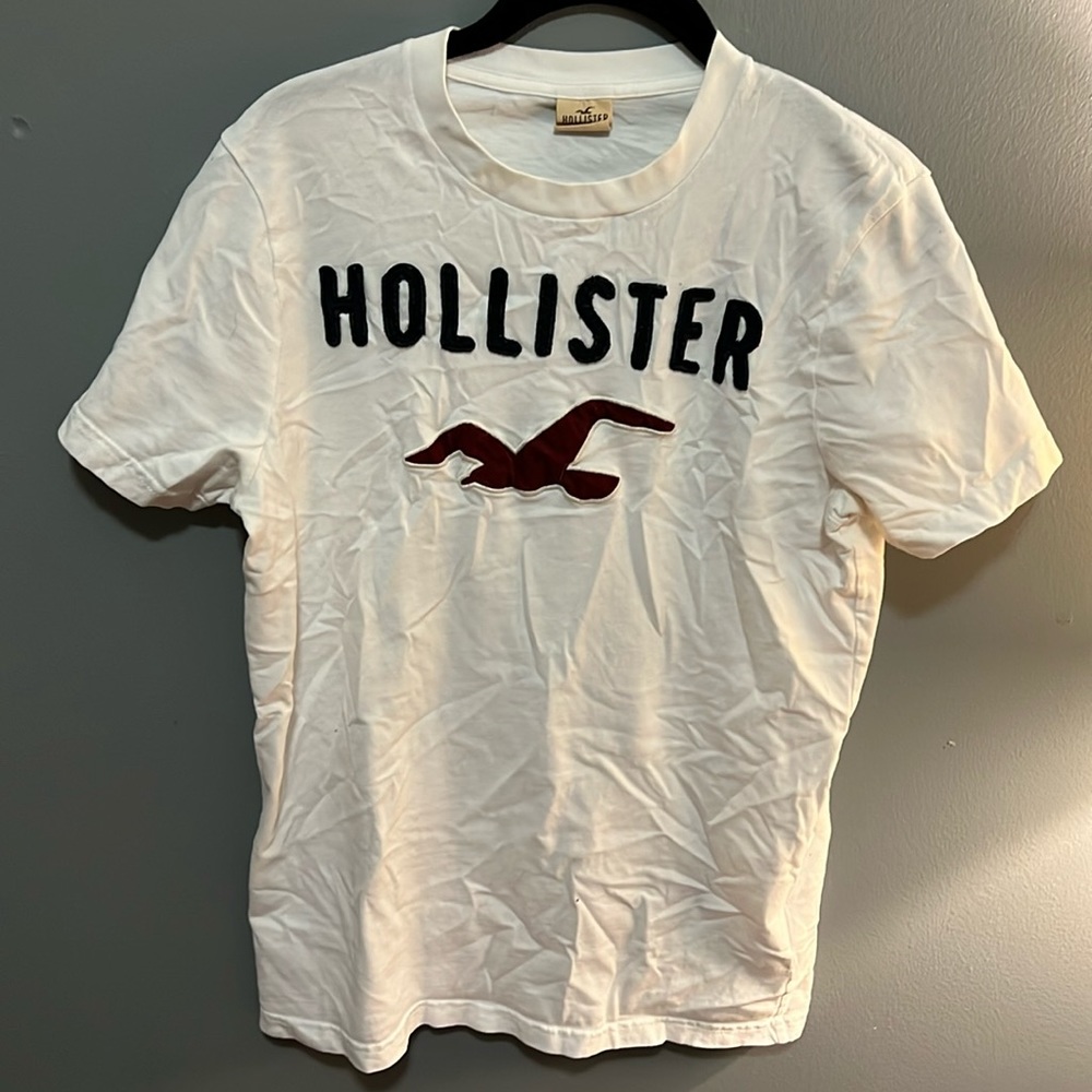 Hollister White Men's T-Shirt